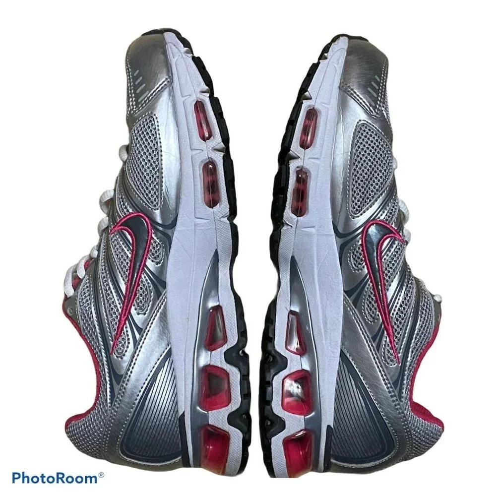 Nike Women Shoe Air Max‎ Tailwind Plus Size 8M Silver Pink Sneaker